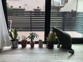 のウッドデッキ リウッドデッキ 200＋独立式 リウッド ステップ2型 施工例