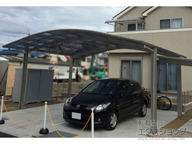 のカーポート レイナツインポートグラン 積雪〜20cm対応 施工例