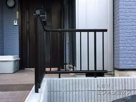 のフェンス・柵 ミエッタフェンス 防犯たて格子タイプ 自由柱施工 施工例