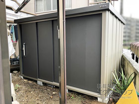 の物置・屋外倉庫 エスケーエイト SK8-180 一般型 3000×2000×1940 SK8-180-GK 施工例