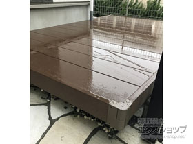 のウッドデッキ リウッドデッキ 200 ※正面斜め納まり 施工例