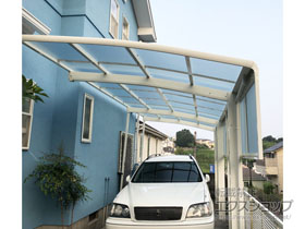 のカーポート レイナポートグラン 延長　積雪〜30cm対応 施工例