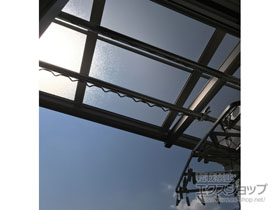 のバルコニー・ベランダ屋根 パワーアルファ F型 ルーフタイプ 単体 積雪〜30cm対応 施工例