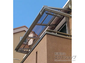 のバルコニー・ベランダ屋根 スピーネ F型 ルーフタイプ 単体 積雪〜20cm対応 施工例