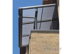 のバルコニー・ベランダ屋根 パワーアルファ F型 屋根タイプ 単体 積雪〜30cm対応 施工例