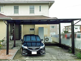 のカーポート エフルージュ ツイン 積雪〜20cm対応 施工例