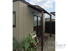 のテラス屋根 プレシオステラスII R型 テラスタイプ 単体 積雪〜20cm対応 施工例