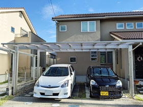 のカーポート エフルージュ ツイン 積雪〜20cm対応 施工例