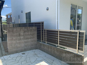 のフェンス・柵 セレビューフェンスRP3型 自在柱 施工例