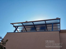 のバルコニー・ベランダ屋根 ソラリア R型 屋根タイプ 単体 積雪〜20cm対応 施工例