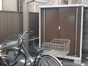 の物置・屋外倉庫 シンプリー 一般型 1320×755×1603 MJX-137D-P-【TB】 施工例