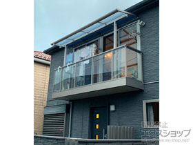 のバルコニー・ベランダ屋根 ソラリア F型 屋根タイプ 単体 積雪〜20cm対応 施工例