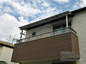 のバルコニー・ベランダ屋根 スピーネ F型 屋根タイプ 単体 積雪〜20cm対応 施工例