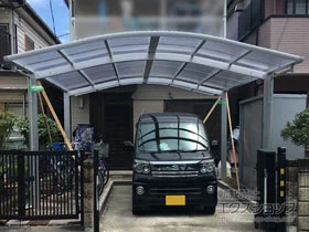 YKKAPのカーポート レイナツインポートグラン　積雪～20cm対応 施工例