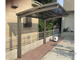 のサイクルポート・駐輪場 ネスカRミニ (ラウンドスタイル) 積雪〜20cm対応 施工例