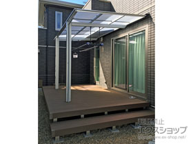 のテラス屋根 フーゴF 独立テラスタイプ 単体 積雪〜20cm対応 施工例