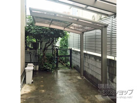 のサイクルポート・駐輪場 ネスカRミニ (ラウンドスタイル) 積雪〜20cm対応 施工例