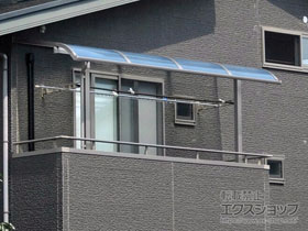 のバルコニー・ベランダ屋根 スピーネ R型 屋根タイプ 単体 積雪〜20cm対応 施工例