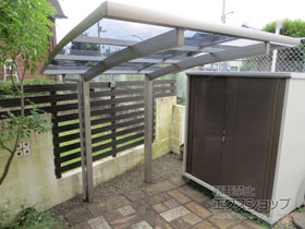 のサイクルポート・駐輪場 プレシオスポート ミニ 積雪〜20cm対応 施工例