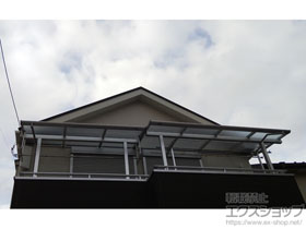 のバルコニー・ベランダ屋根 ソラリア F型 屋根タイプ 単体 積雪〜20cm対応 施工例