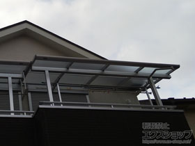 のバルコニー・ベランダ屋根 ソラリア F型 屋根タイプ 単体 積雪〜20cm対応 施工例