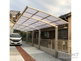 のカーポート プレシオスポート 縦連棟 積雪〜20cm対応 施工例