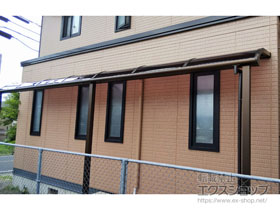 のテラス屋根 ソラリア R型 テラスタイプ 連棟 積雪〜20cm対応 施工例