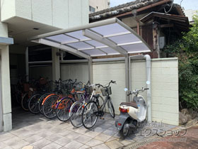 のサイクルポート・駐輪場 プレシオスポート ミニ 積雪〜20cm対応 施工例