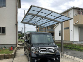 のカーポート フーゴR 積雪〜20cm対応 台風補償付 施工例