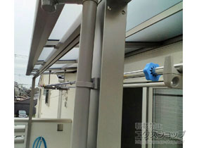 のバルコニー・ベランダ屋根 スピーネ F型 屋根タイプ 単体 積雪〜20cm対応 施工例