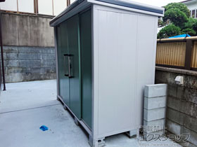 の物置・屋外倉庫 エルモ 積雪型 2920×1170×2121 LMDS-2911-EG 施工例