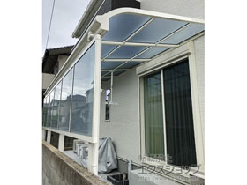 のテラス屋根 ソラリア R型 テラスタイプ 単体 積雪〜20cm対応 施工例