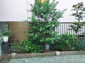 のフェンス・柵 カムフィX6型 横目隠し フリー支柱タイプ 施工例