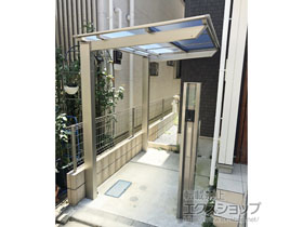 のサイクルポート・駐輪場 ネスカFミニ (フラットスタイル) 積雪〜20cm対応 施工例