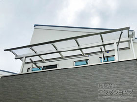 のバルコニー・ベランダ屋根 ソラリア R型 屋根タイプ 単体 積雪〜20cm対応 施工例