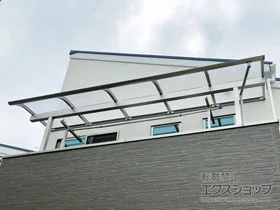 YKKAPのバルコニー屋根 ソラリア R型 屋根タイプ 単体 積雪～20cm対応 施工例