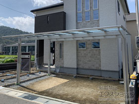 のカーポート エフルージュ ツイン 積雪〜20cm対応 施工例