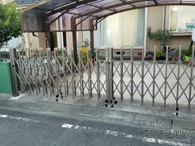 のカーゲート アルシャインII M型 Aタイプ ノンレール 両開き 520W 施工例