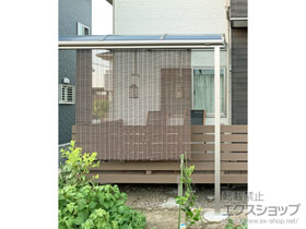 のテラス屋根 ソラリア Ｒ型 テラスタイプ 単体 積雪〜20cm対応 施工例