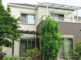 のバルコニー・ベランダ屋根 スピーネ F型 屋根タイプ 単体 積雪〜20cm対応 施工例