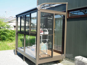 のテラス囲い・サンルーム サニージュ R型 床納まり ランマ無 積雪〜20cm対応 施工例