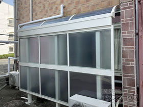 のテラス屋根 ソラリア R型 テラスタイプ 単体 積雪〜20cm対応 施工例