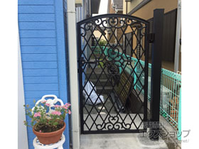 の門扉 ファンセル1型 片開き 施工例
