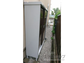 の物置・屋外倉庫 シンプリー 一般型 1320×415×1603（MJX-134DP） MJX-134DP-TB 施工例