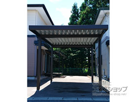 のカーポート ジーポートneo Aタイプ 角柱4本柱 積雪〜100cm対応 施工例