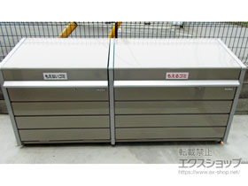 のゴミステーション ダストボックスミニ連結 メッシュ床タイプ DBN-1012M 400L+500L 施工例