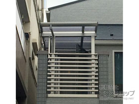 のバルコニー・ベランダ屋根 プレシオステラスII F型 屋根タイプ 単体 積雪〜20cm対応 施工例