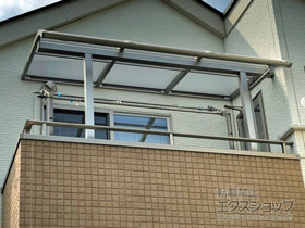 のバルコニー・ベランダ屋根 プレシオステラスII R型 屋根タイプ 単体 積雪〜20cm対応 施工例