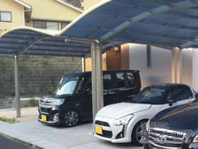 のカーポート レイナツインポートグラン　積雪〜20cm対応 施工例