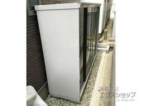 の物置・屋外倉庫 シンプリー 一般型 2160×615×1603 MJX-216D-P-TB 施工例